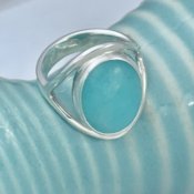 Silverringar med olika stenar 