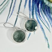 Örhängen Crystal clear obsidian