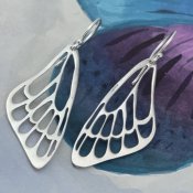 Silverörhängen fjärilsvingar