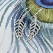 Silverörhängen löv blad silver