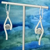 Örhängen Labradorit