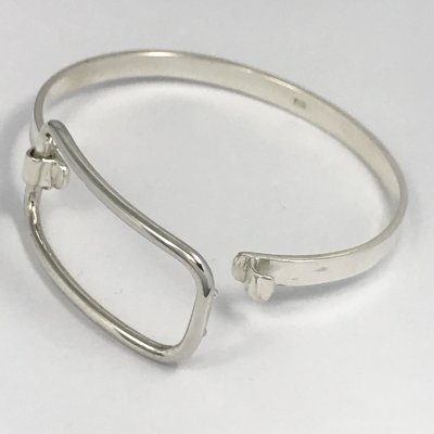 Stelt silverarmband