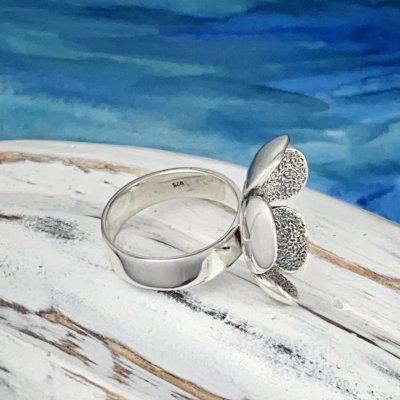 Silverring , Stor blomma