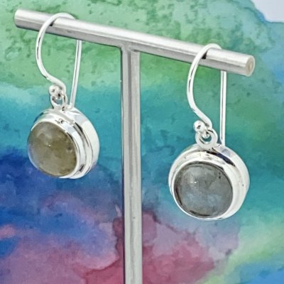 Silverörhängen, Labradorit 