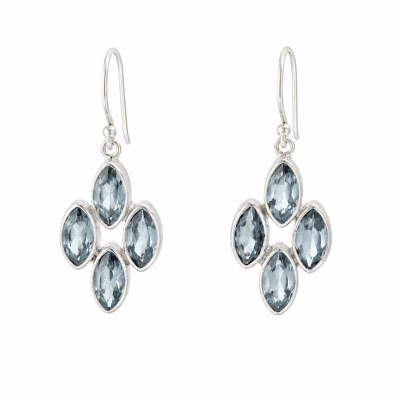 Silverörhängen, Blå Zircon