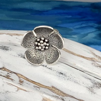 Silverring , Stor blomma