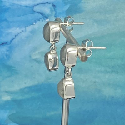 Silverörhängen, Labradorit 