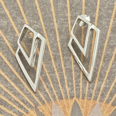 Silverörhängen, Art Deco