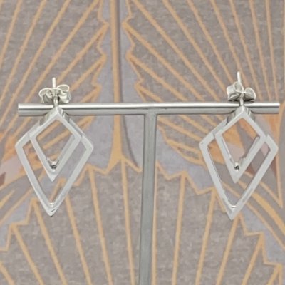 Silverörhängen, Art Deco