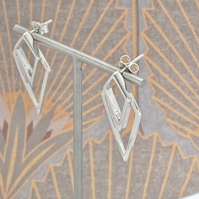 Silverörhängen, Art Deco