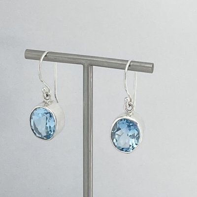 Silverörhängen, Blå Zircon 