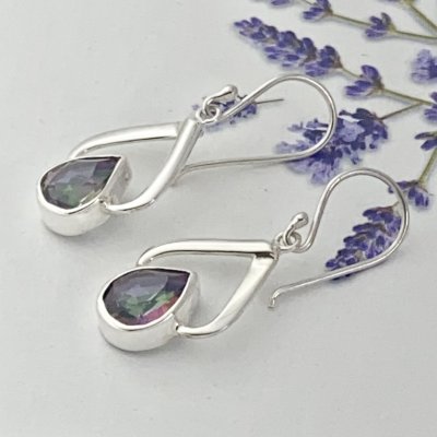 Silverörhängen, Mystic Topas 