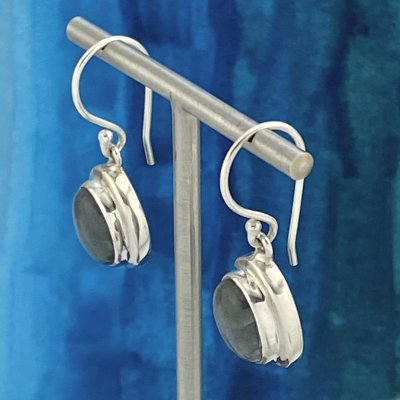 Silverörhängen, Labradorit 