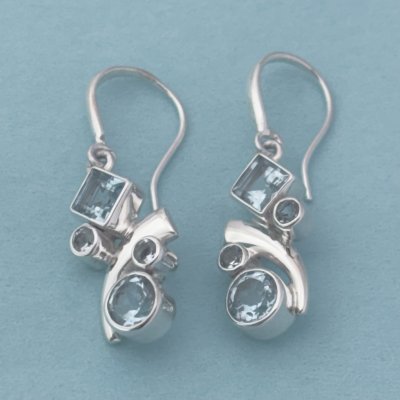 Silverörhängen, Blå Zircon