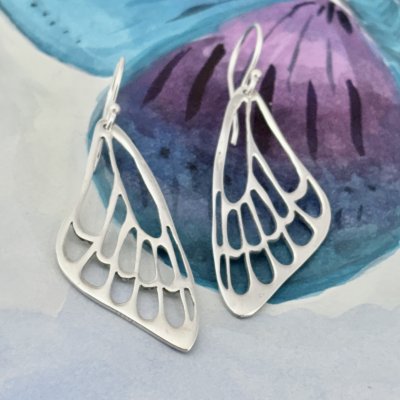 Silverörhängen, Fjärilsvinge 