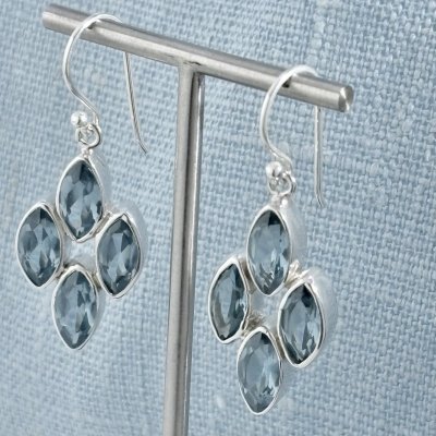 Silverörhängen, Blå Zircon