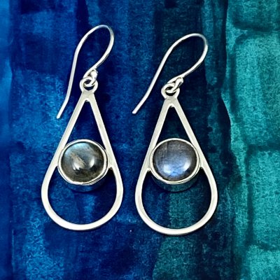 Örhängen, Labradorit 